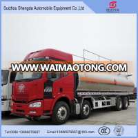 with FAW 8*4 heavy truck large capacity oil tank truck