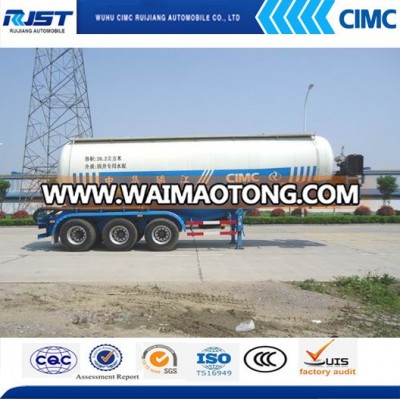 28-60CBM Bulk Powder Tanker Trailer Bulk Cement Tankers For Sale