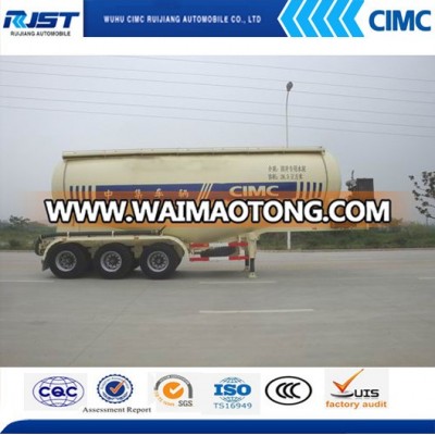 CIMC bulk powder material tanker semi trailer for sale/bulk cement tank semi-trailer