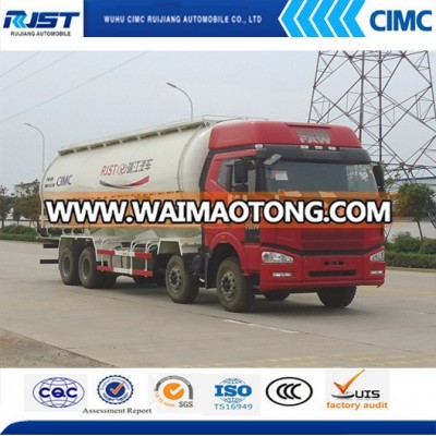 FAW 8x4 bulk cement tank truck /powder tank truck cement transport tank truck