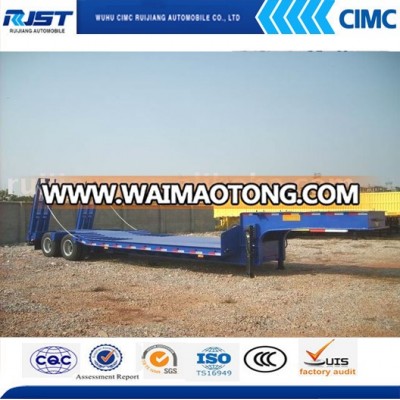 High quality Lowbed trailers with ramps hot sale gooseneck flatbed trailers flatbed semi trailer