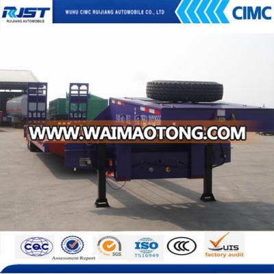 CIMC Cheap & Best price Low Bed Semi-Trailer with two axles