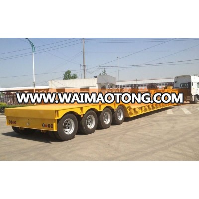 Hydraulic gooseneck Cheap & best selling China 4 Axles Low Bed Trailer