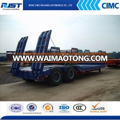 Cheap & Best price ,high quality Two-Axle Low Bed Semi-Trailer