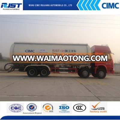 SINO TRUK 8x4 bulk cement tank truck /powder tank truck cement transport tank truck