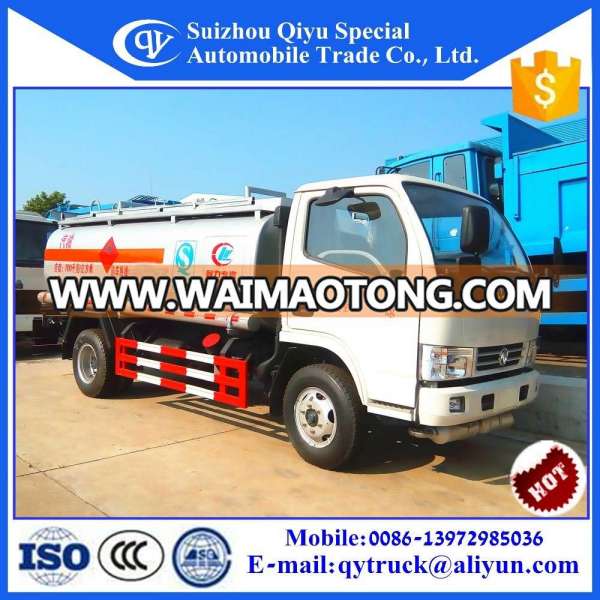 Dongfeng Mini 5cbm truck fuel tank,small fuel tank truck