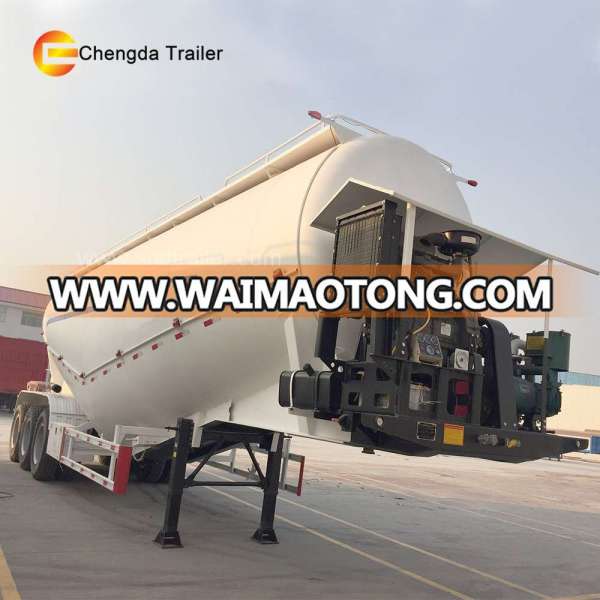 China 50ton 60ton 80ton bulk cement tank semi trailer for transport bulk powder sale