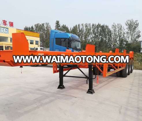 Low Price container transport skeletal semi trailer with high quality