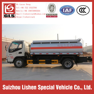 Small Fuel Tanker Trucks 5000L 4*2 Capacity JAC Oil Truck Tank Vehicle